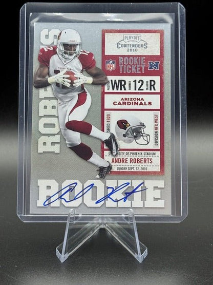 2010 Panini Playoff Contenders Rookie Ticket Andre Roberts Autograph Rookie Card #201 - Curators Corner LLC