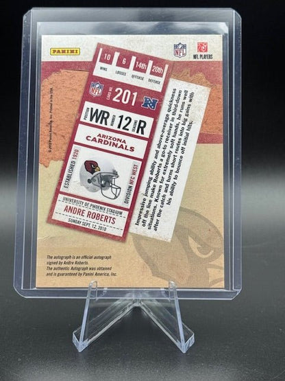 2010 Panini Playoff Contenders Rookie Ticket Andre Roberts Autograph Rookie Card #201 - Curators Corner LLC