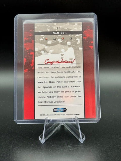 2010 Razor Entertainment Poker Nam Le Signature Card #32 - Curators Corner LLC
