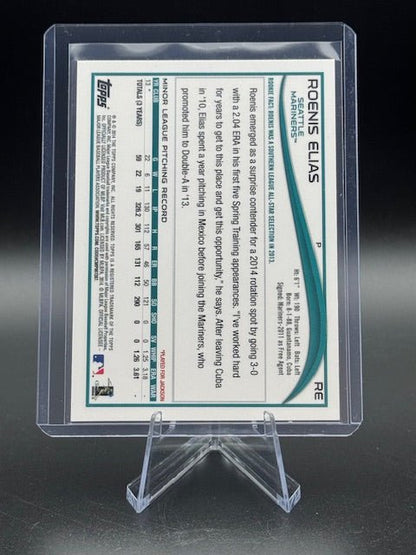 2014 Topps Chrome Roenis Elias Rookie Autograph Card #RE - Curators Corner LLC
