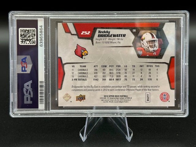 2014 Upper Deck Star Rookies Teddy Bridgewater PSA10 - Curators Corner LLC