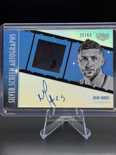 2015-16 Panini Gala Silver Screen Autograph Jusuf Nurkic Autograph Card #SS-JNK Numbered 30/60