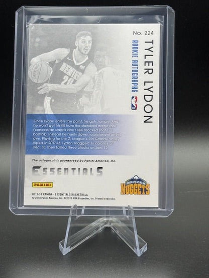 2017 - 18 Panini Essentials Tyler Lydon Autograph Rookie Card #224 Numbered 07/99 - Curators Corner LLC