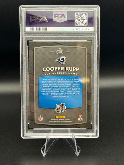 2017 PANINI DONRUSS COOPER KUPP #329 (PSA 9) - Curators Corner LLC