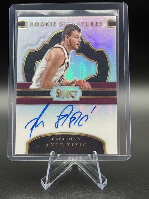 2017-18 Panini Select Rookie Signatures Ante Zizic Autograph Rookie Card #RS-ANT Numbered 140/199