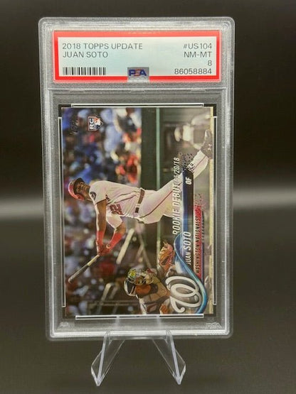 2018 TOPPS UPDATE JUAN SOTO #US104 (PSA 8) - Curators Corner LLC