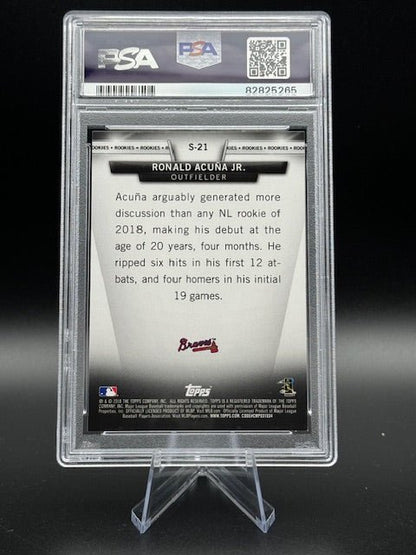 2018 Topps Update Salute Ronald Acuna Jr #S - 21 PSA 9 - Curators Corner LLC