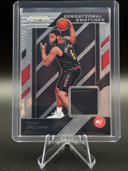 2018-19 Panini Prizm Sensational Swatches Omari Spellman #93