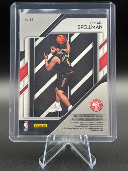 2018-19 Panini Prizm Sensational Swatches Omari Spellman #93