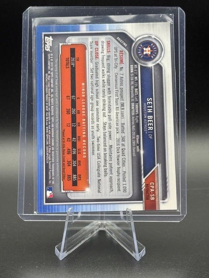 2019 Bowman Chrome Prospects Seth Beer Autograph Card #CPA - SB Number 272/499 - Curators Corner LLC