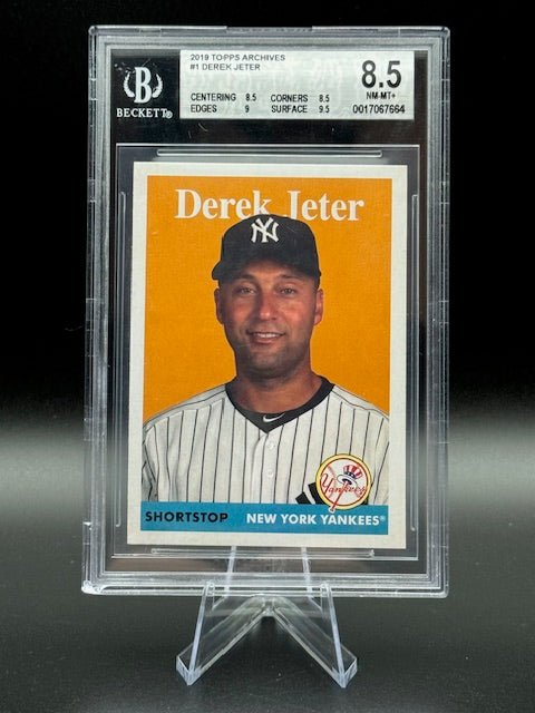 2019 Topps Archives Derek Jeter #1 BGS 8.5 - Curators Corner LLC