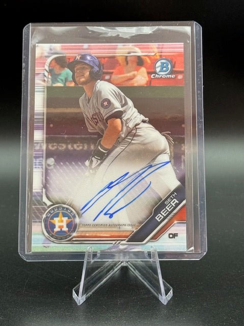 2019 Topps Bowman Chrome Seth Beer Autograph Card #CPA - SB - Curators Corner LLC
