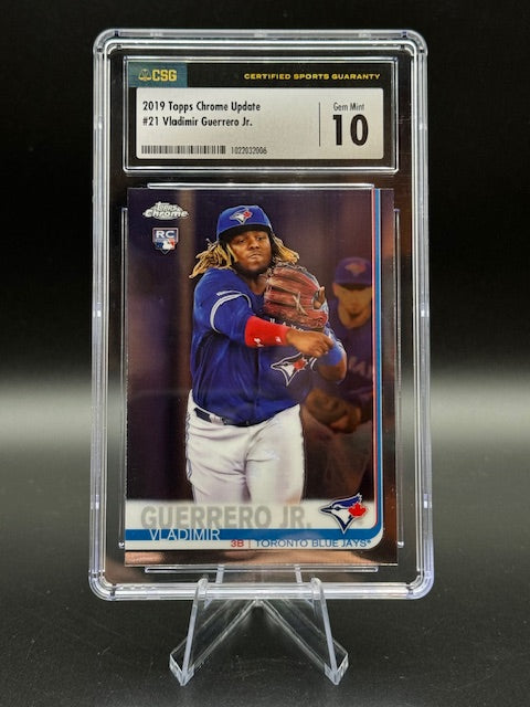 2019 Topps Chrome Update Vladimir Guerrero Jr. Rookie Card #21 CSG 10