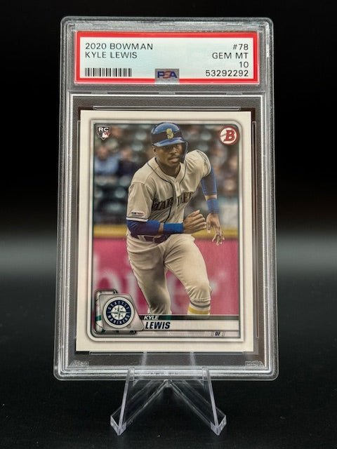 2020 Bowman Rookie Card Kyle Lewis #78 PSA 10 Gem Mt - Curators Corner LLC