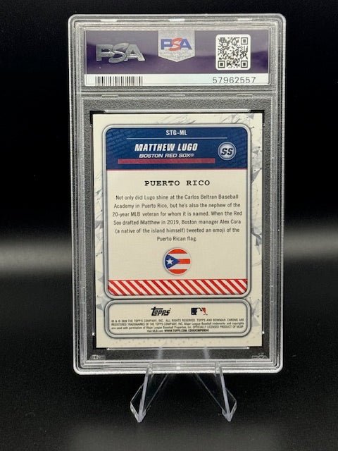 2020 MATTHEW LUGO BOWMAN CHROME #ML (PSA 9) - Curators Corner LLC