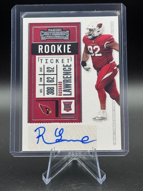 2020 Panini Contenders Football Rookie Ticket Rashard Lawrence Autograph Card #255 - Curators Corner LLC