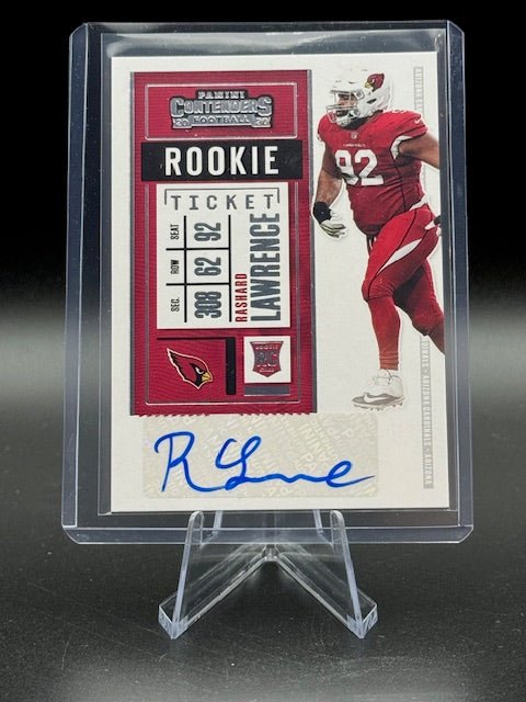 2020 Panini Contenders Football Rookie Ticket Rashard Lawrence Autograph Card #255 - Curators Corner LLC