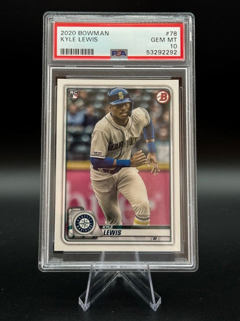 2020 Bowman Rookie Card Kyle Lewis #78 PSA 10 Gem Mt