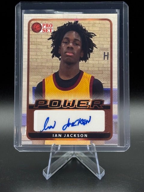 2021 - 22 Leaf Pro Set Ian Jackson Autograph Rookie Card #PA - IJ1 - Curators Corner LLC