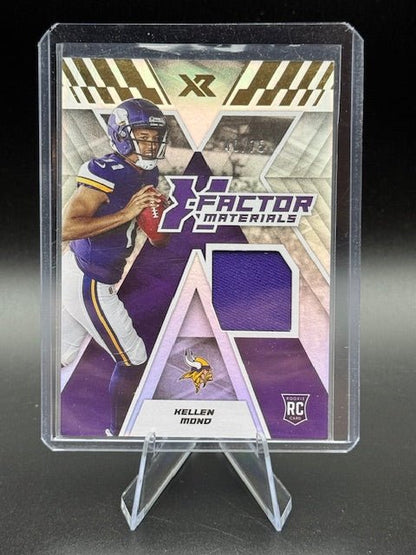 2021 Panini XR X - Factor Materials Kellen Mond Player Worn Swatch Card #XFM - KMO Numbered 40/75 - Curators Corner LLC