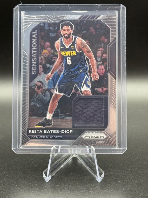 2021 Panini Prizm Sensational Game Worn Patch Keita Bates-Diop Card #SSW-KBD