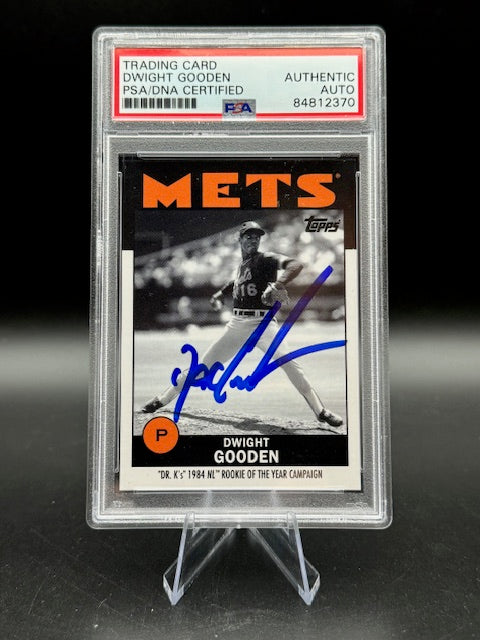 2021 Topps Dwight Gooden #31 Autograph PSA Authenticated