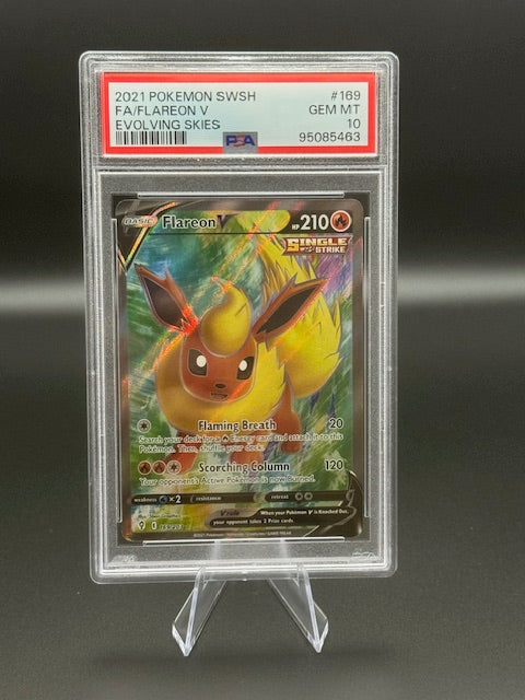 2021 Pokemon Swsh FA/Flareon V #169 (PSA 10)