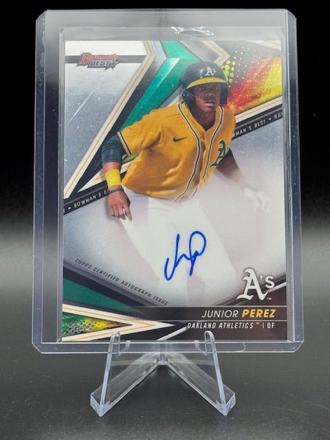 2022 Bowman's Best Junior Perez Autograph Rookie Card #B22 - JPER - Curators Corner LLC