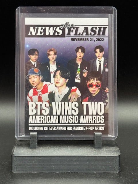 2022 Leaf News Flash BTS Wins Two American Music Awards /1509 K - POP NF - BTS1 - Curators Corner LLC