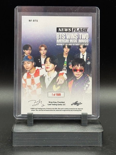 2022 Leaf News Flash BTS Wins Two American Music Awards /1509 K - POP NF - BTS1 - Curators Corner LLC