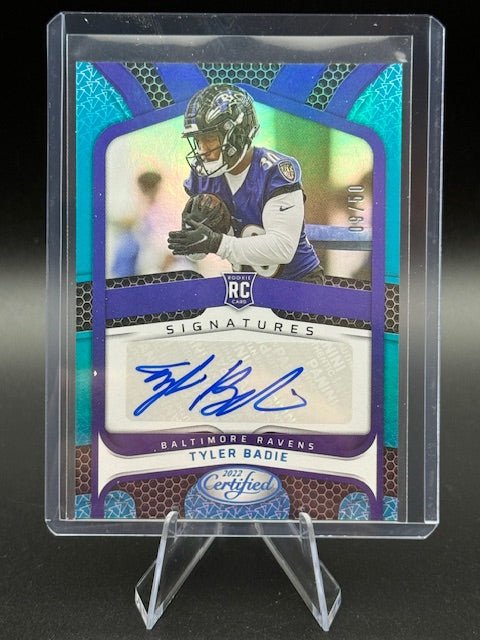 2022 Panini Certified NFL Autographs Tyler Baddie Signed Rookie Card #RS - TB 9/50 - Curators Corner LLC