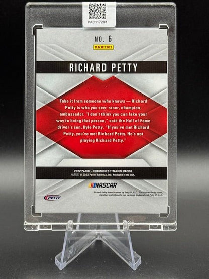 2022 Panini Chronicles Titanium Racing Richard Petty Autograph Card - Curators Corner LLC