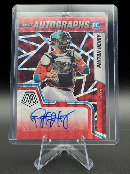 2022 Panini Mosaic Payton Henry Autograph Rookie Card Red Holograph #RAM - PH - Curators Corner LLC