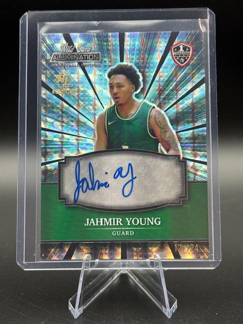 2022 Wild Card Alumination Jahmir Young Autograph Card Numbered 12/124