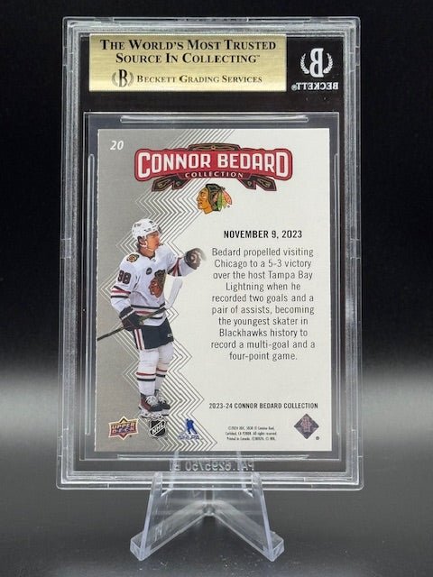 2023 - 24 Upper Deck Connor Bedard Highlight Collection BGS 9.5 - Curators Corner LLC