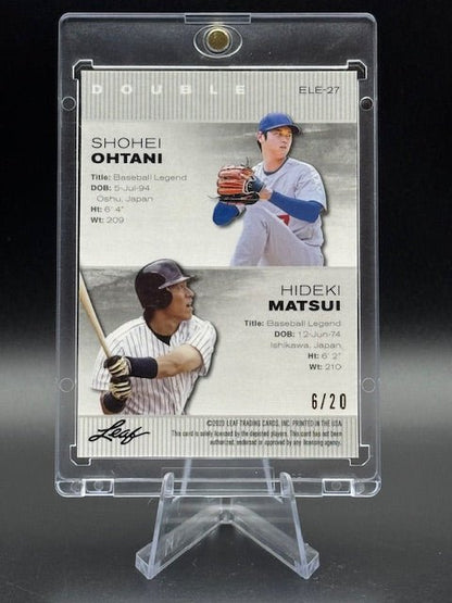 2023 Leaf Special Release Ohtani/Matsui Blue Mojo 6/20 - Curators Corner LLC