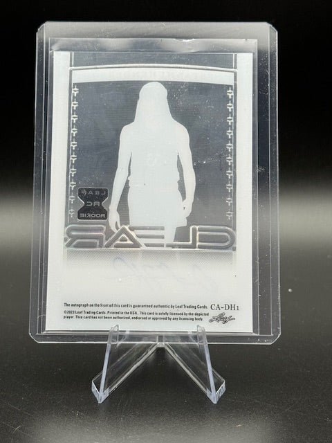 2023 Leaf Trinity Clear Destanni Henderson Signed Rookie Card CA - DH1 #23/25 - Curators Corner LLC