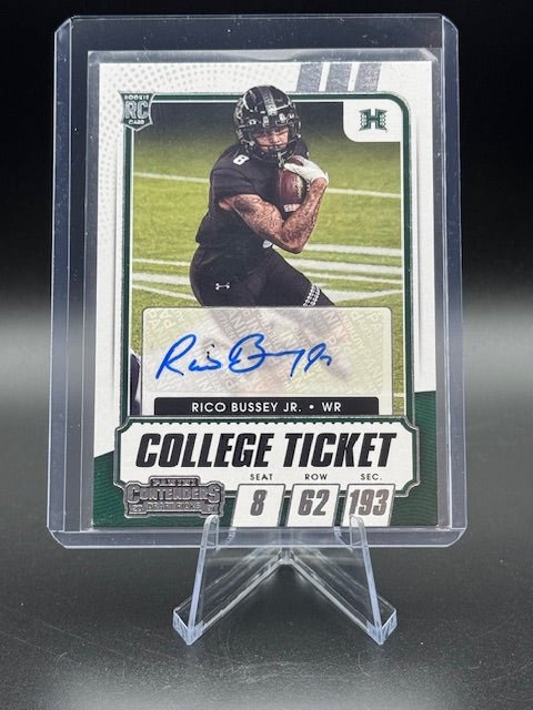2023 Panini Contenders Football Rico Bussey Jr Rookie Autograph Card #176 - Curators Corner LLC