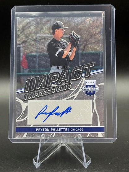 2023 Panini Elite Extra Edition Impact Impressions Peyton Pallette Autograph Rookie Card #II - PPL - Curators Corner LLC