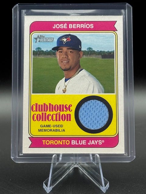 2023 Topps Heritage Clubhouse Collection Game Used Memorabilia Jose Berrios #CCR - JB - Curators Corner LLC