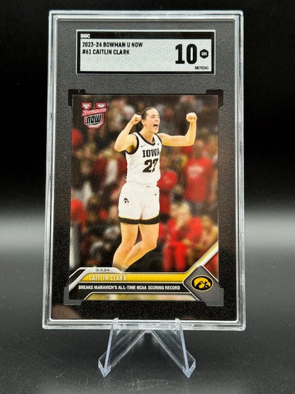 2023 Bowman U Now Caitlin Clark Rookie Card SGC 10