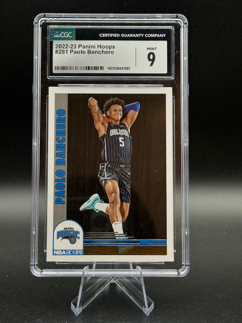 2022-23 Panini NBA Hoops Paolo Banchero Graded Card CGC 9 Mint