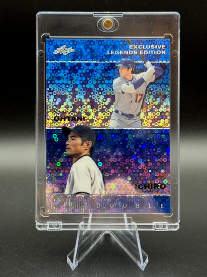 2023 Leaf Exclusive Legends Double Edition Ohtani/Suzuki Disco Blue 12/20 #ELE-28