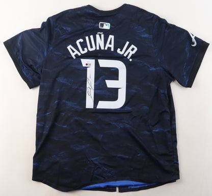 Ronald Acuna Jr. Signed 2023 National League All Star Nike Replica Jersey