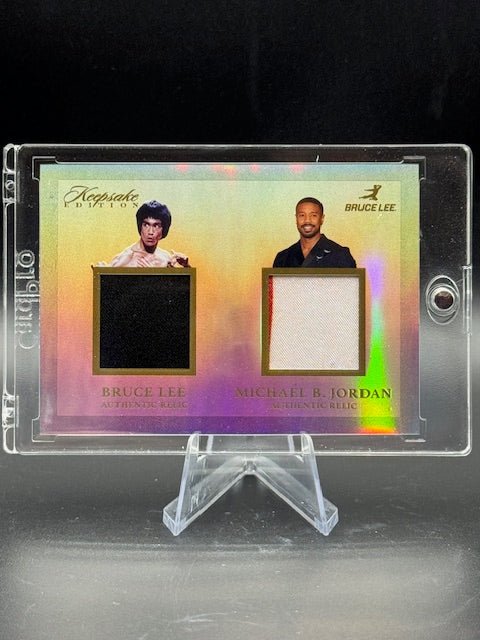 2024 Bruce Lee Keepsake Edition Bruce Lee/Michael B Jordan Dual Relic #255 - Curators Corner LLC