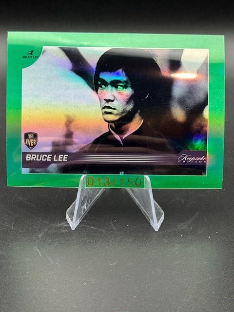 2024 Bruce Lee Keepsake Edition Green Parallel #37 013/150 - Curators Corner LLC