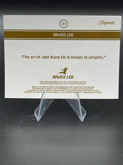 2024 Bruce Lee Keepsake Edition Green Parallel #37 013/150 - Curators Corner LLC