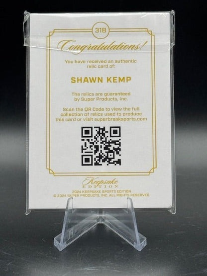 2024 Keepsake Multisport Shawn Kemp Gem/Relic #318 46/99 - Curators Corner LLC