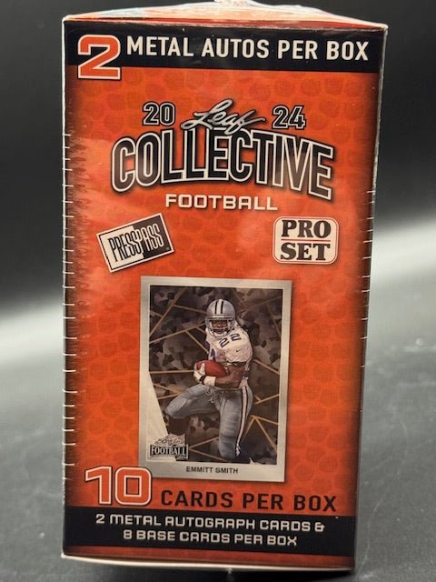 2024 Leaf Collective Football Blaster Box (2 AUTOS PER BOX) - Curators Corner LLC