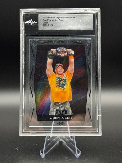 2024 Leaf Metal Legends John Cena Clear Pre Production Proof 1/1 - Curators Corner LLC